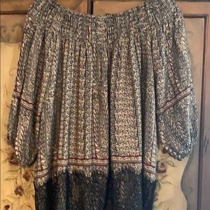 Off the shoulder boho top